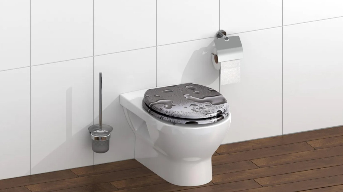 Schütte Grey Steel WC sedátko MDF, Soft Close