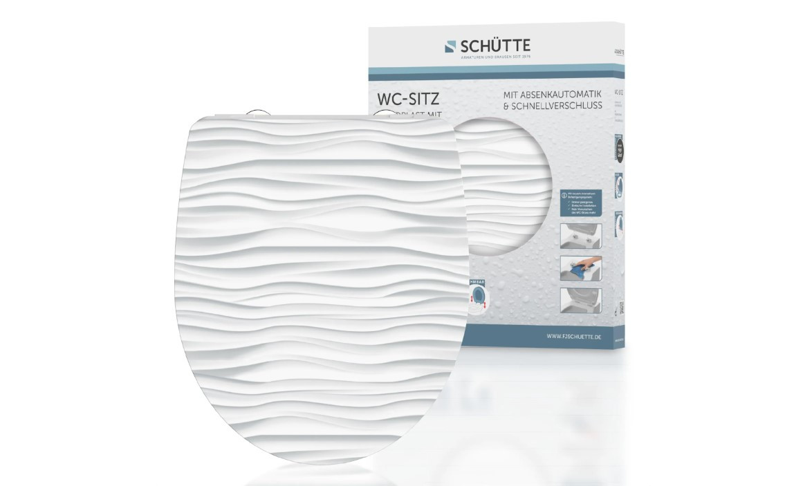 Schütte White Wave WC sedátko duroplast, Soft Close