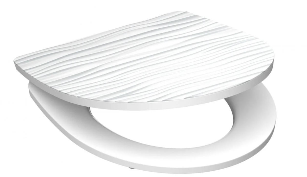 Schütte White Wave WC sedátko duroplast, Soft Close