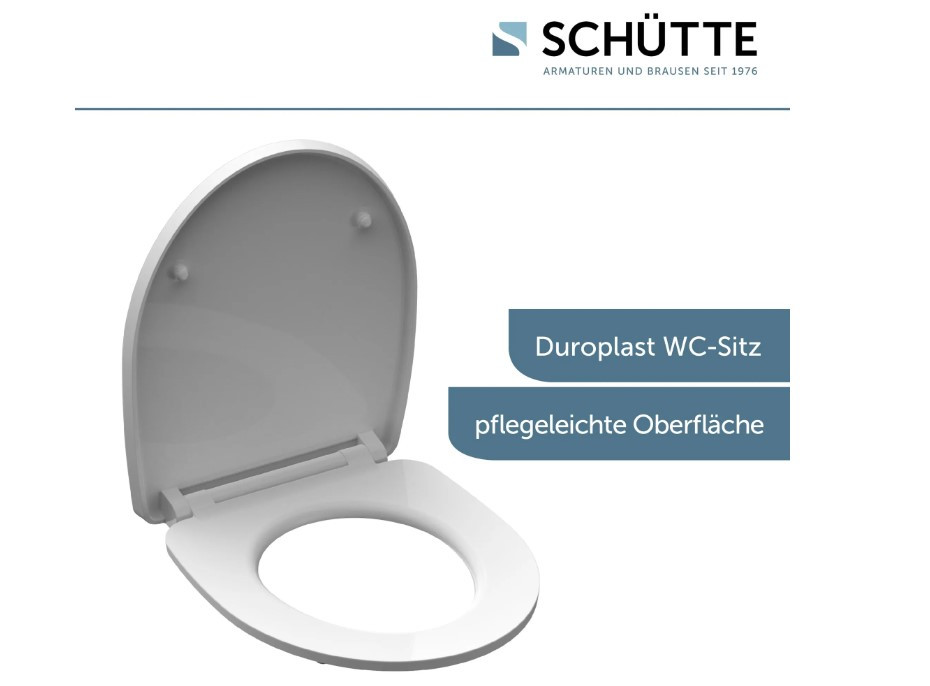 Schütte White Wave WC sedátko duroplast, Soft Close
