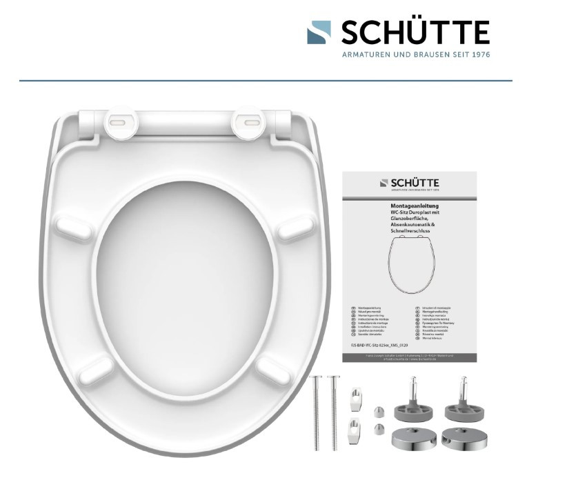 Schütte White Wave WC sedátko duroplast, Soft Close