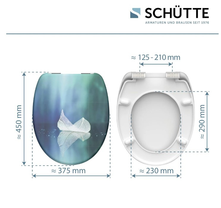 Schütte Fallen Leaf WC sedátko duroplast, Soft Close