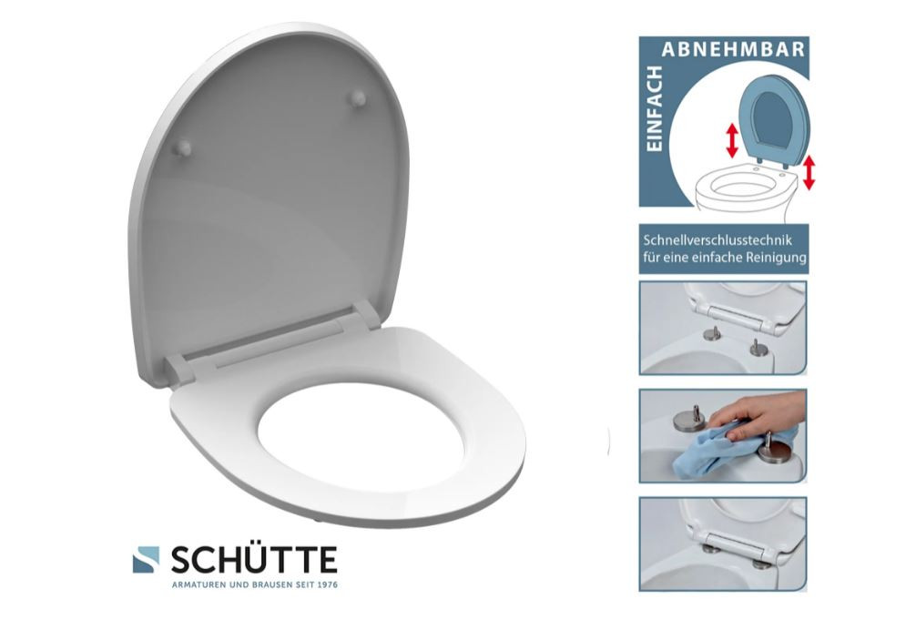 Schütte Round Dips WC sedátko duroplast, Soft Close