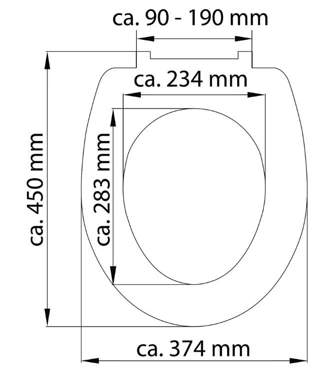 Schütte Round Dips WC sedátko duroplast, Soft Close