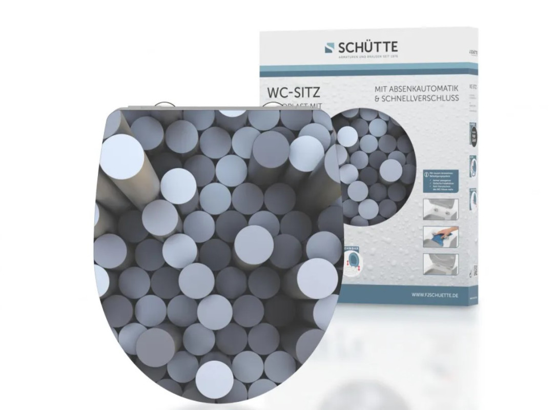 Schütte Round Dips WC sedátko duroplast, Soft Close