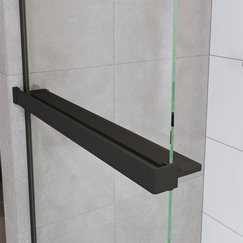 Mereo CK10620PB polička k WALK IN, 120 cm, čierna