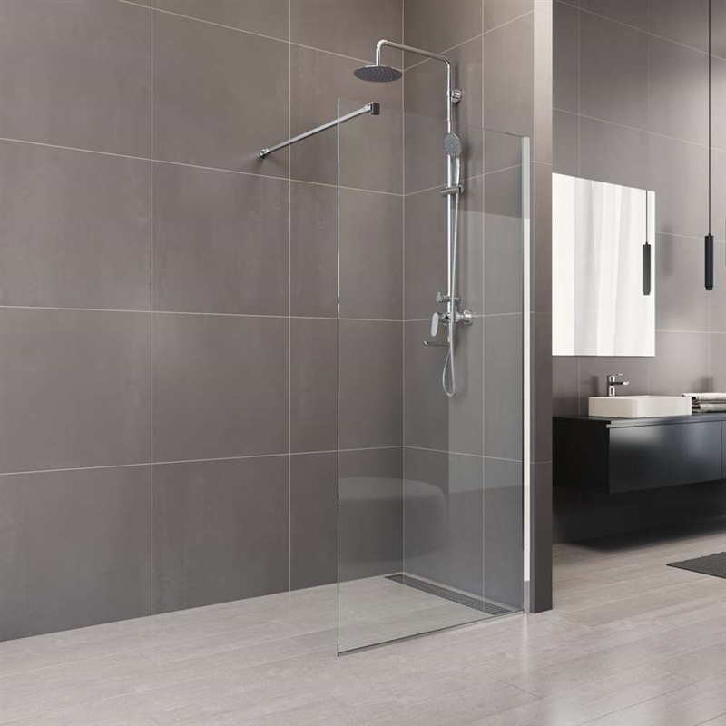 Mereo Novea CK10607H sprchová stena WALK IN 130 x 200 cm, chróm ALU, sklo Číre