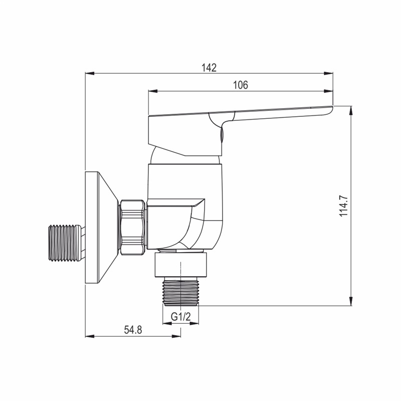 Mereo Zuna CB601A03Z sprchová nástenná batéria