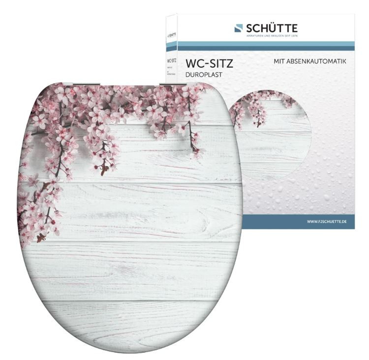 Schütte Flowers & Wood WC sedátko duroplast, Soft Close