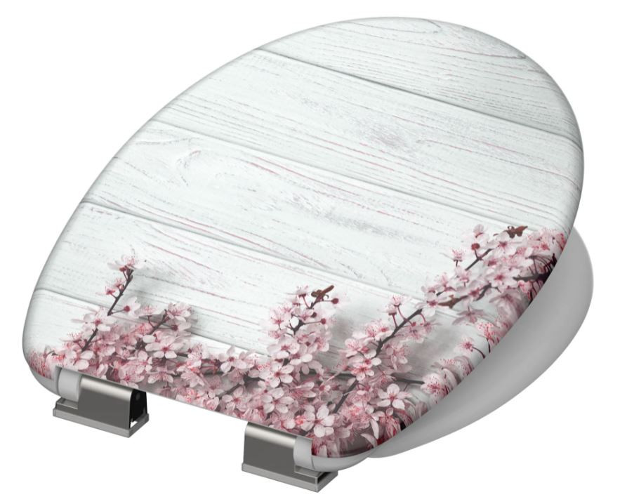 Schütte Flowers & Wood WC sedátko duroplast, Soft Close