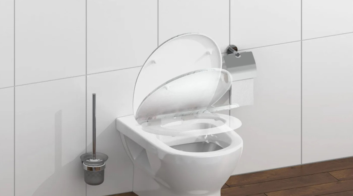 Schütte Flowers & Wood WC sedátko duroplast, Soft Close