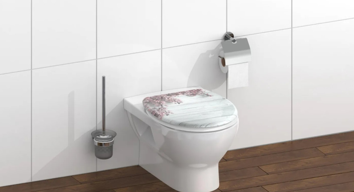 Schütte Flowers & Wood WC sedátko duroplast, Soft Close