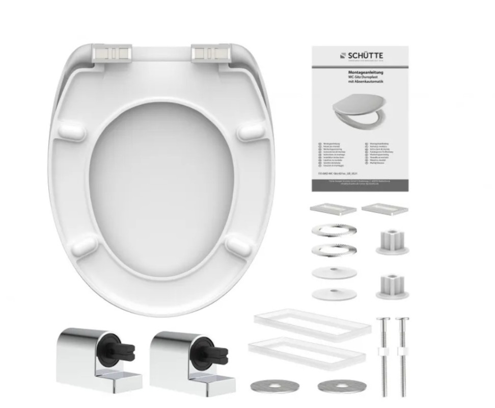 Schütte Flowers & Wood WC sedátko duroplast, Soft Close