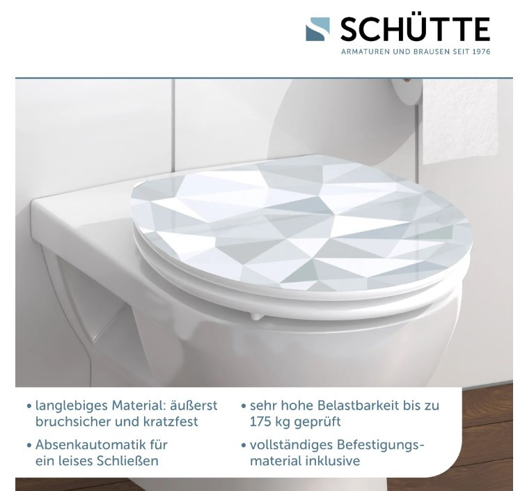 Schütte Diamond WC sedátko MDF, Soft Close