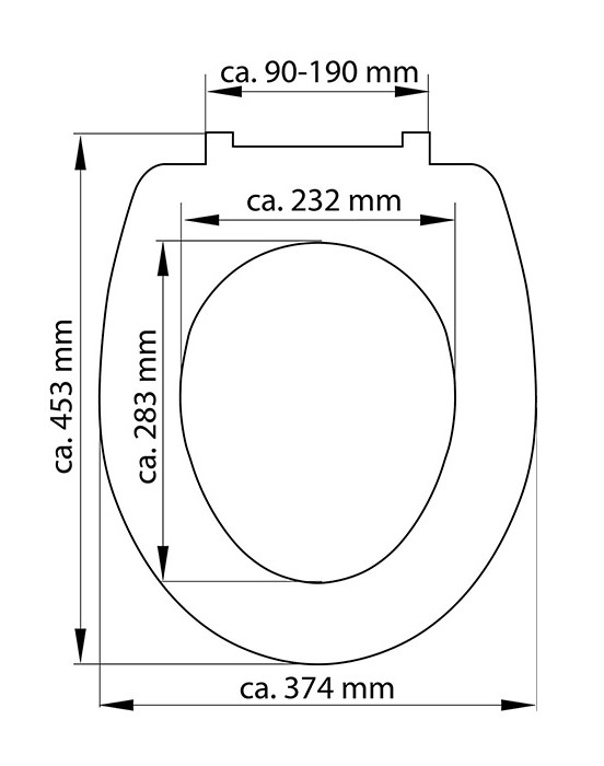 Schütte Stone WC sedátko duroplast, Soft Close