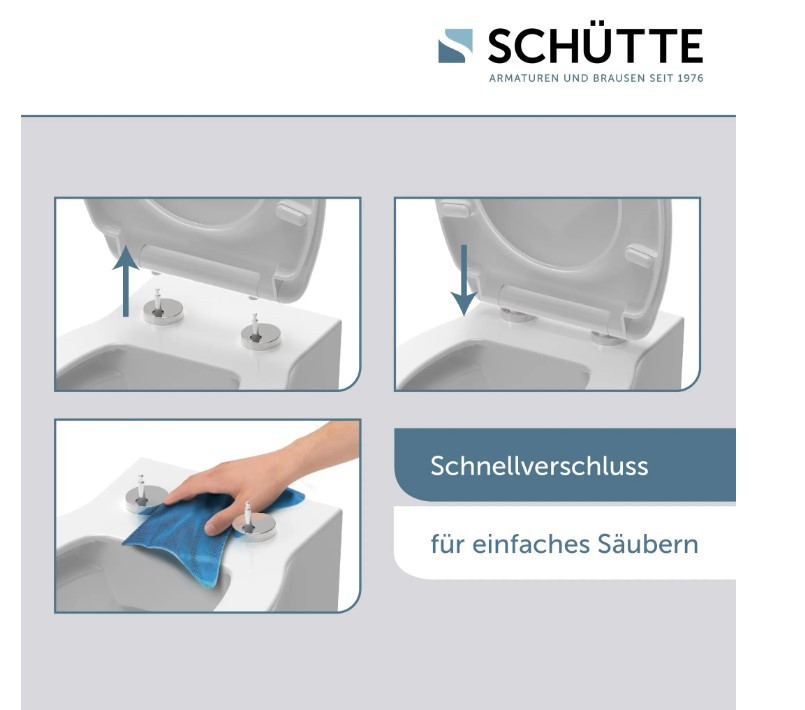 Schütte Raindrop WC sedátko duroplast, Soft Close