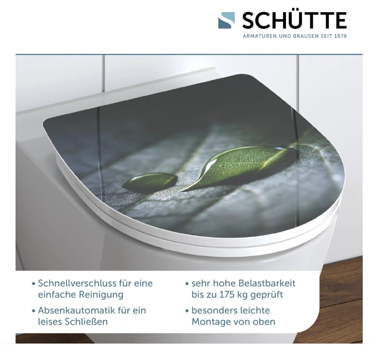 Schütte Raindrop WC sedátko duroplast, Soft Close