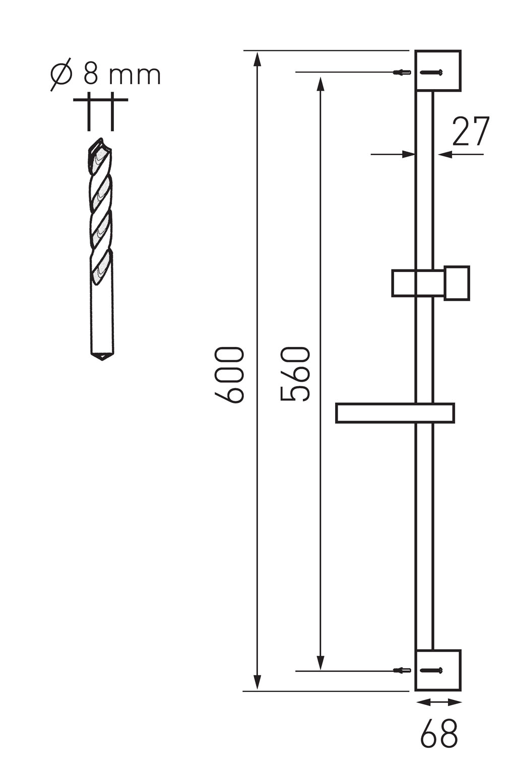 Novaservis KIT866,0 sprchová súprava