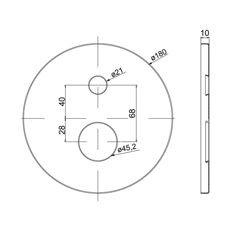 Mereo CB415RS kryt okrúhly pre podomietkovú batériu s prepínačom, 18 cm