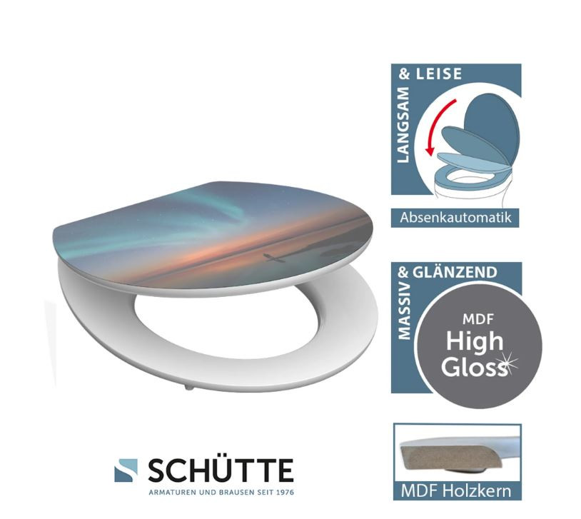 Schütte Polar Lights WC sedátko MDF, Soft Close