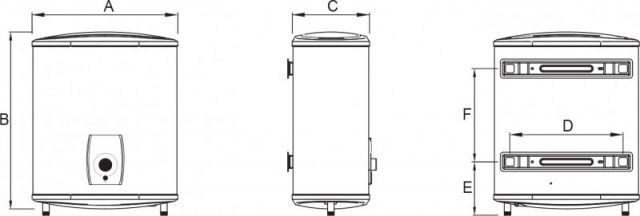 Siwell Flat Smart 50 elektrický ohrievač vody