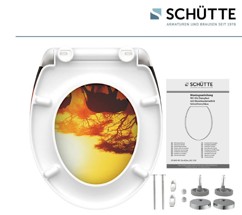 Schütte Africa WC sedátko duroplast, Soft Close