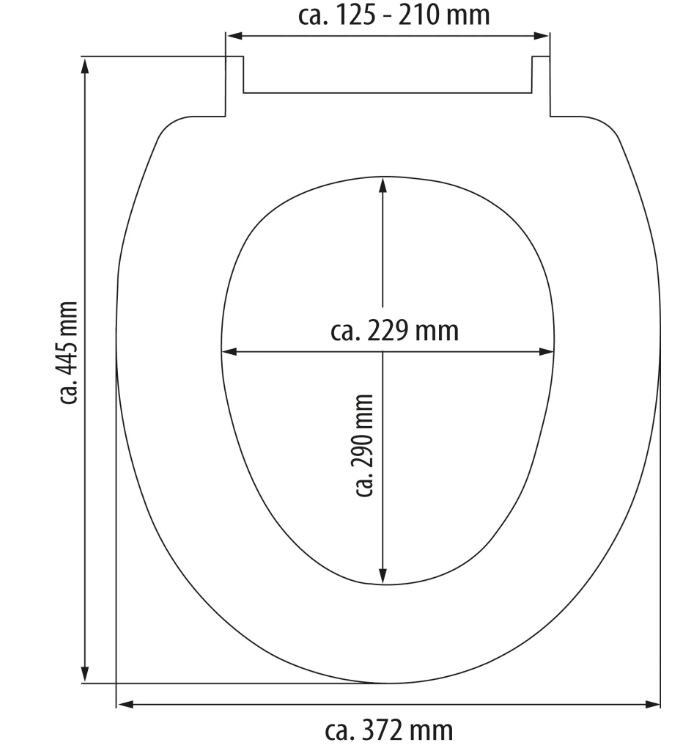 Schütte Mosaik Grau WC sedátko duroplast, Soft Close