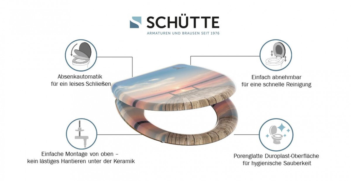 Schütte Sunset Sky WC sedátko duroplast, Soft Close