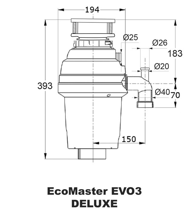 EcoMaster DELUXE EVO3 drvič odpadu