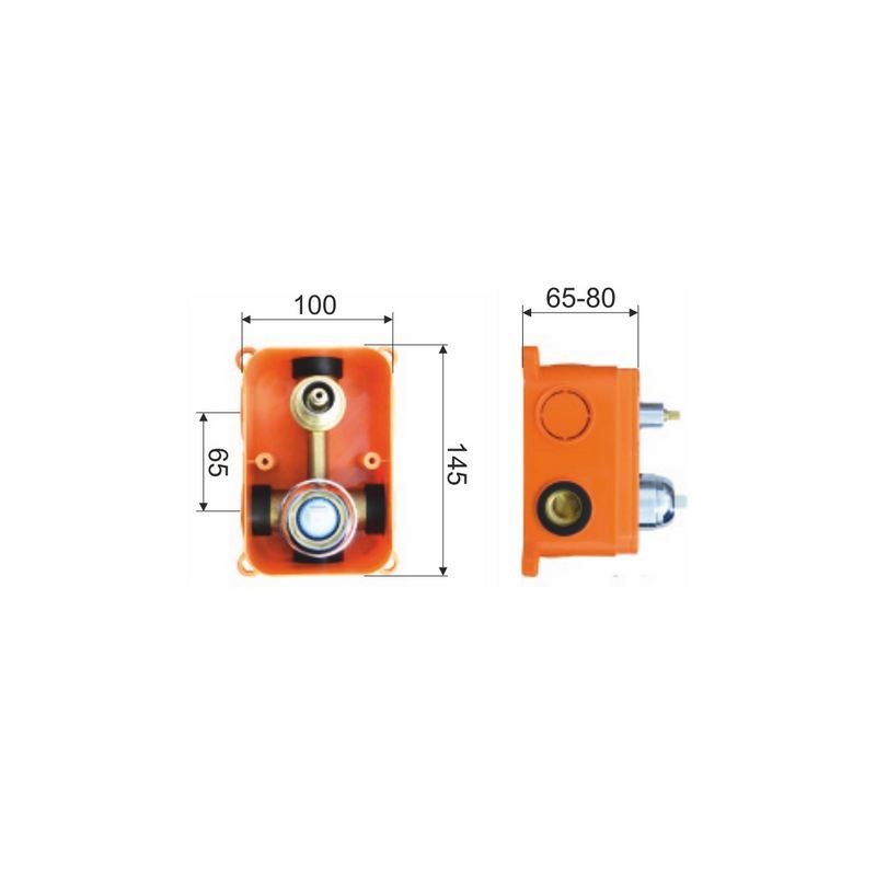 Mereo Mada CBQ60106MB sprchová / vaňová batéria podomietková, oválny kryt