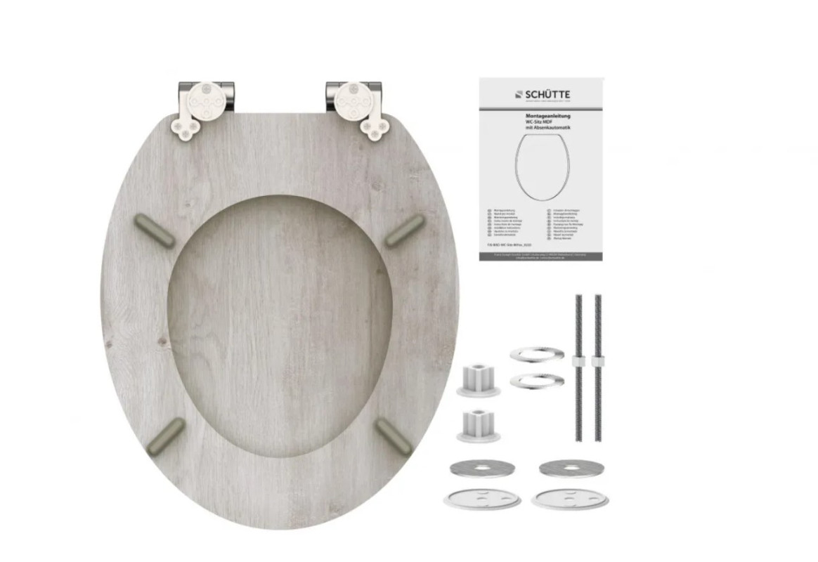 Schütte Light Wood WC sedátko MDF, Soft Close