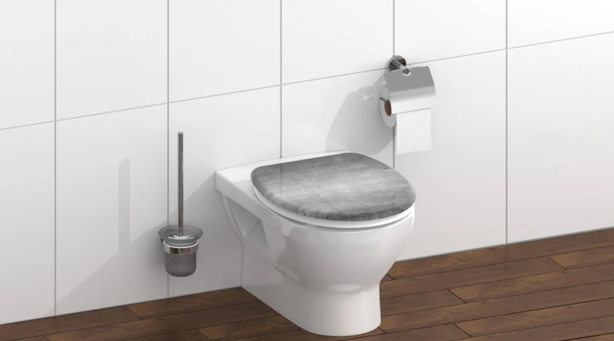 Schütte Industry Grey WC sedátko duroplast, Soft Close
