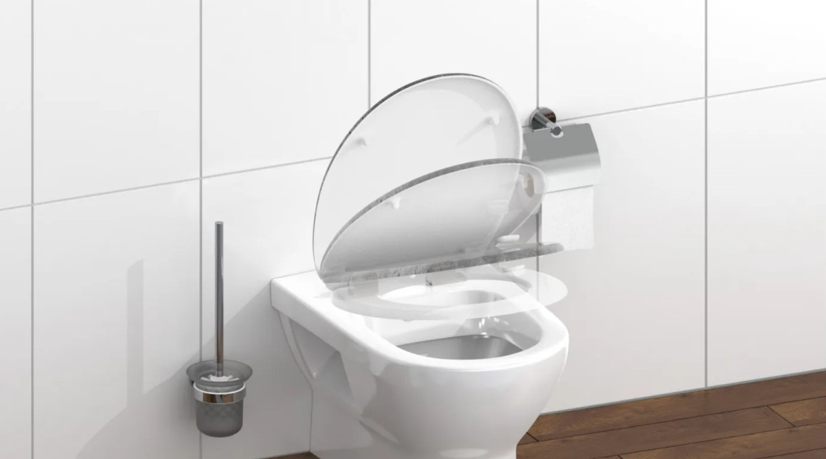 Schütte Industry Grey WC sedátko duroplast, Soft Close