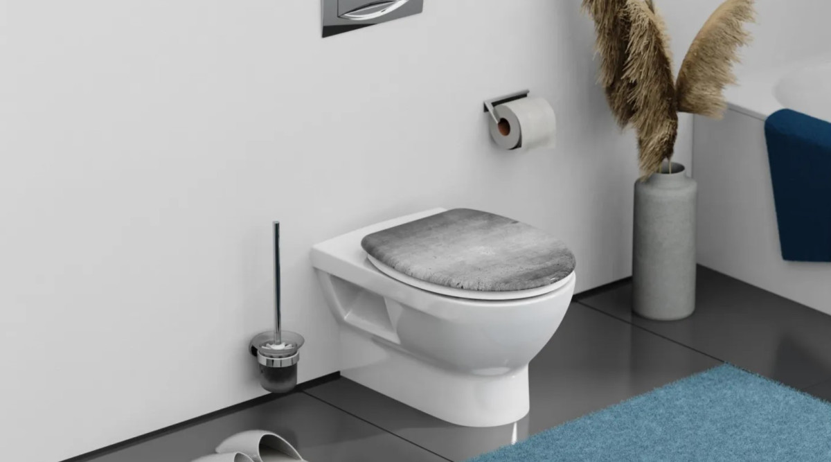 Schütte Industry Grey WC sedátko duroplast, Soft Close