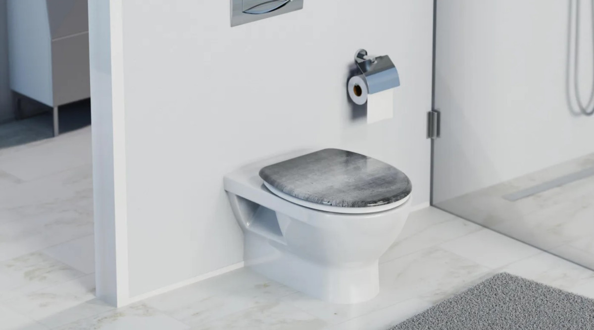 Schütte Industry Grey WC sedátko duroplast, Soft Close