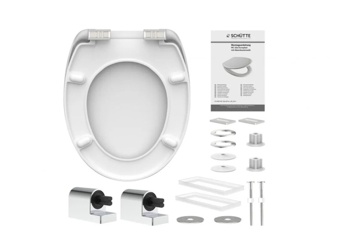 Schütte Industry Grey WC sedátko duroplast, Soft Close