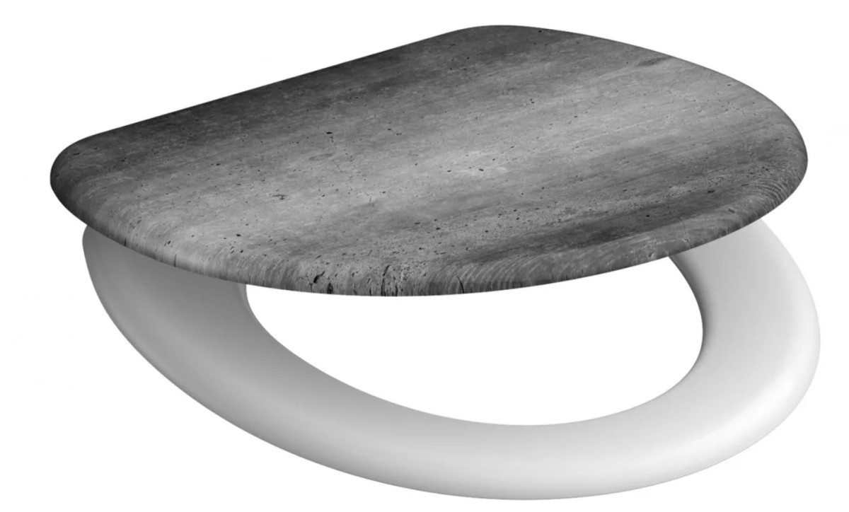 Schütte Industry Grey WC sedátko duroplast, Soft Close