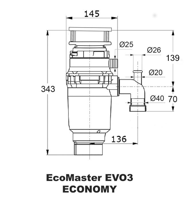 EcoMaster ECONOMY EVO3 drvič odpadu