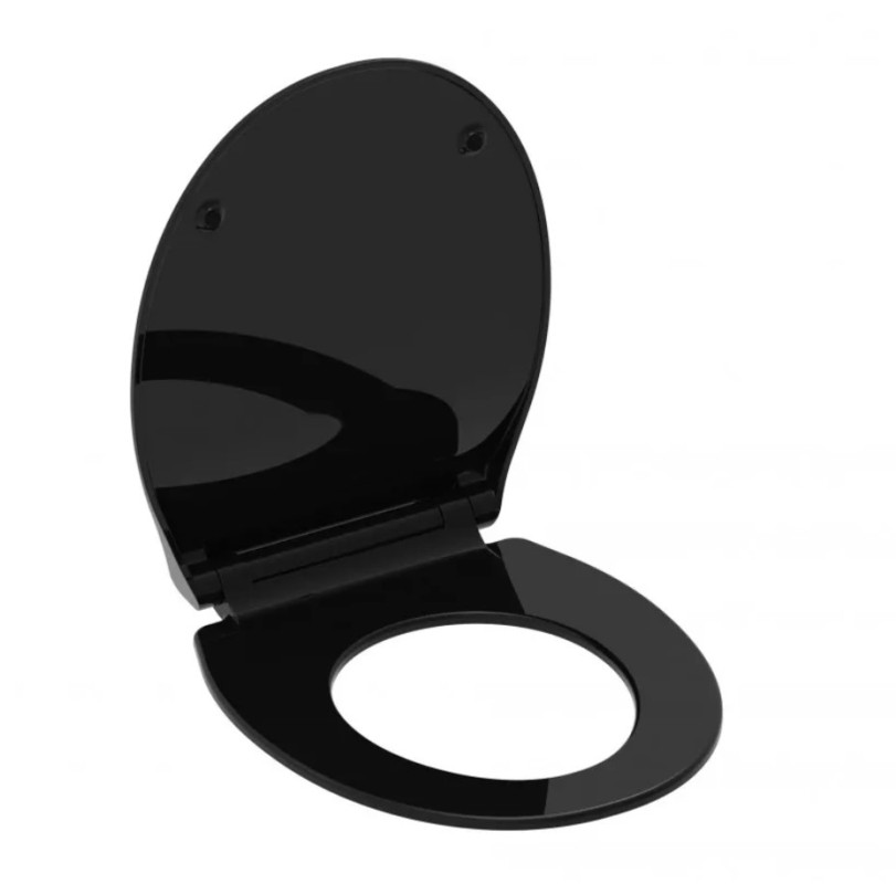 Schütte Slim Black WC sedátko duroplast, Soft Close