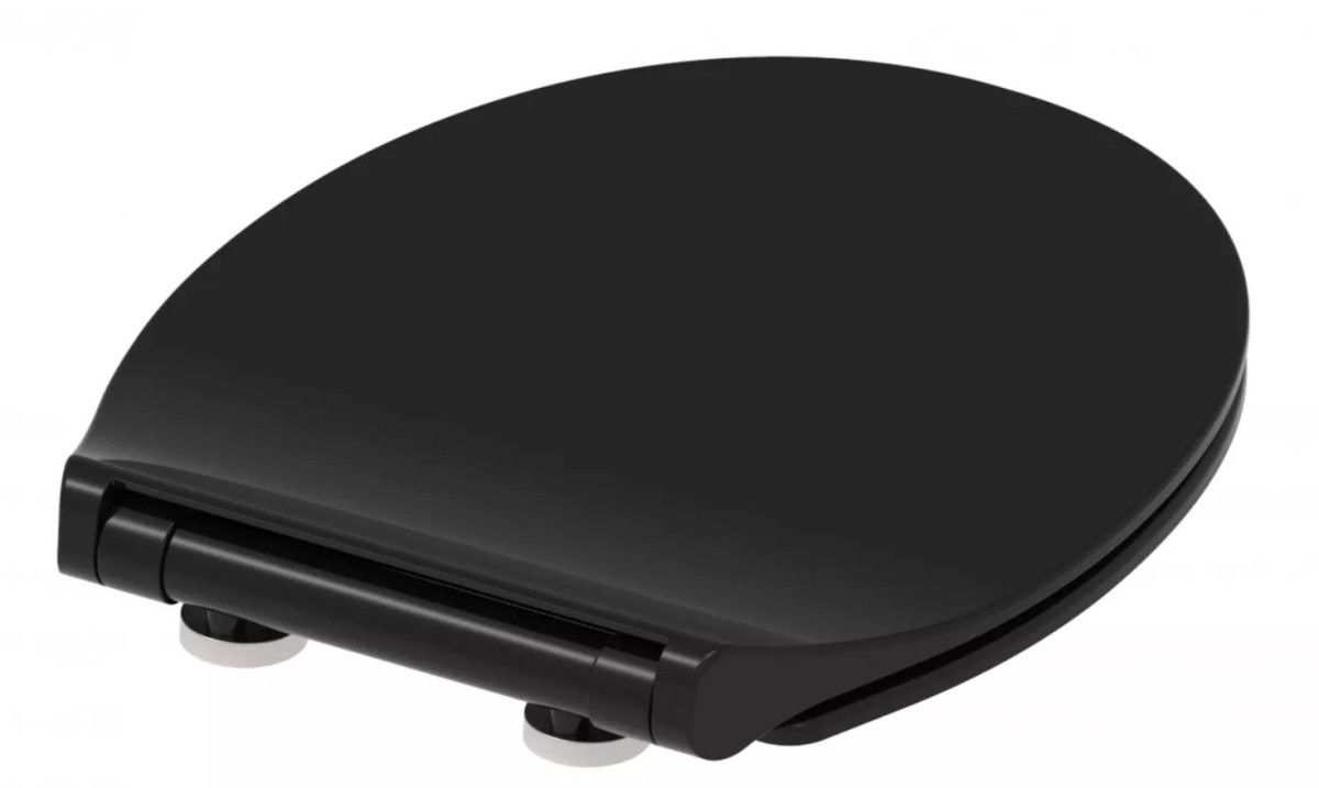 Schütte Slim Black WC sedátko duroplast, Soft Close