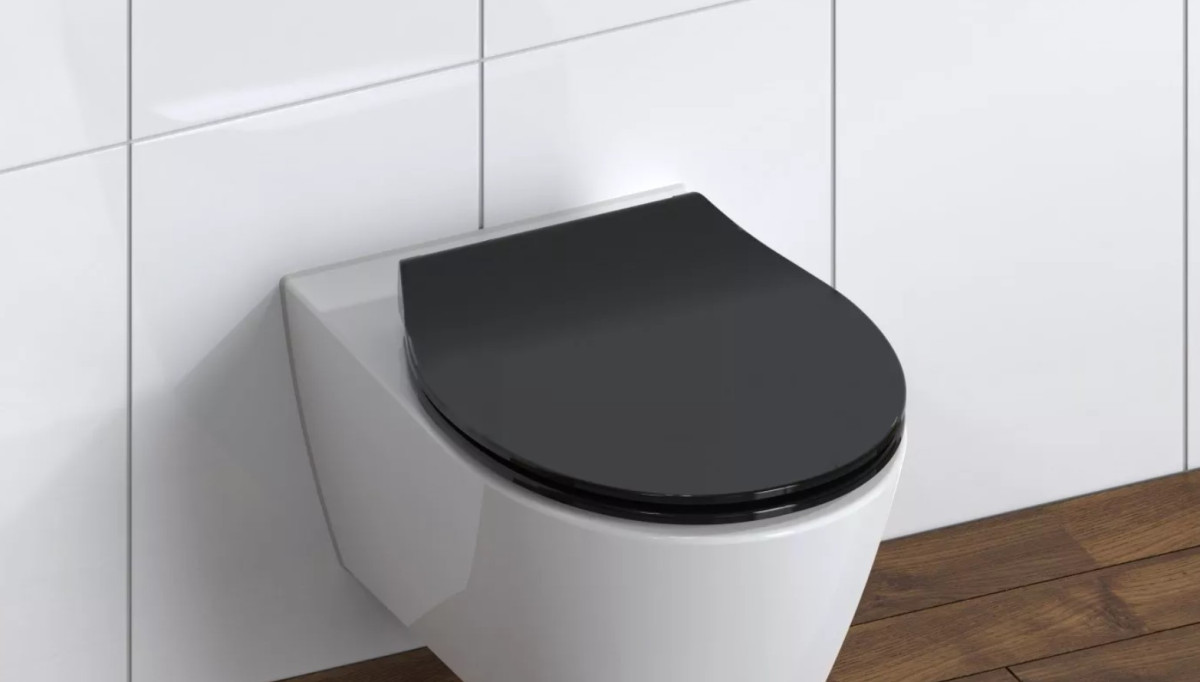 Schütte Slim Black WC sedátko duroplast, Soft Close
