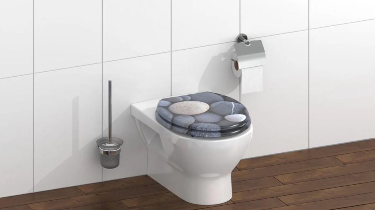 Schütte Grey Stones WC sedátko MDF, Soft Close