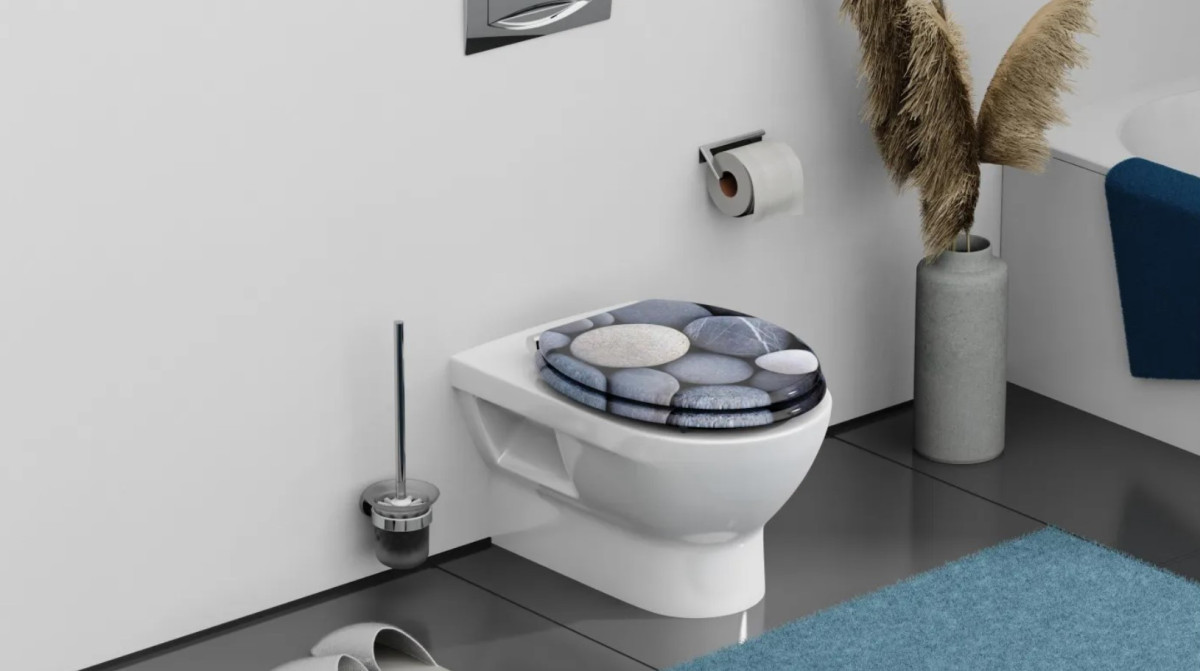 Schütte Grey Stones WC sedátko MDF, Soft Close