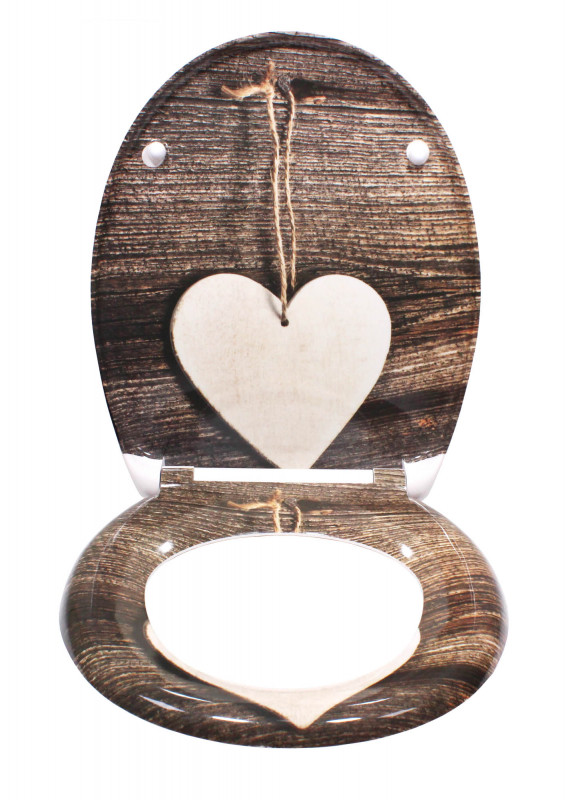 Schütte Wood Heart WC sedátko duroplast, Soft Close