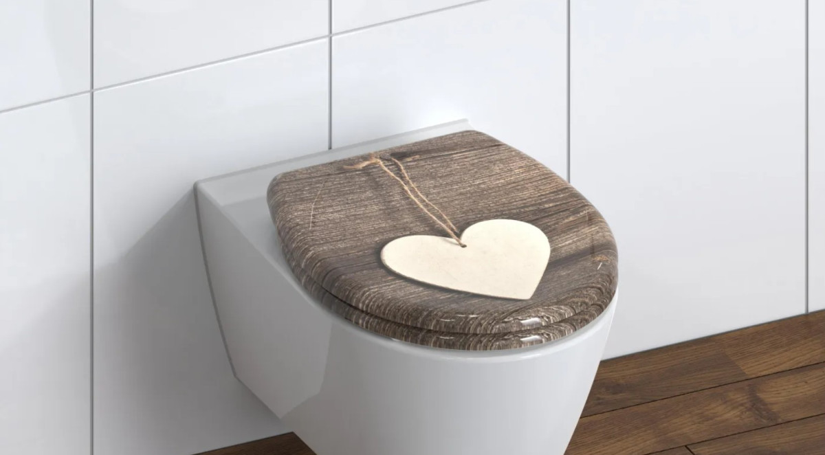 Schütte Wood Heart WC sedátko duroplast, Soft Close
