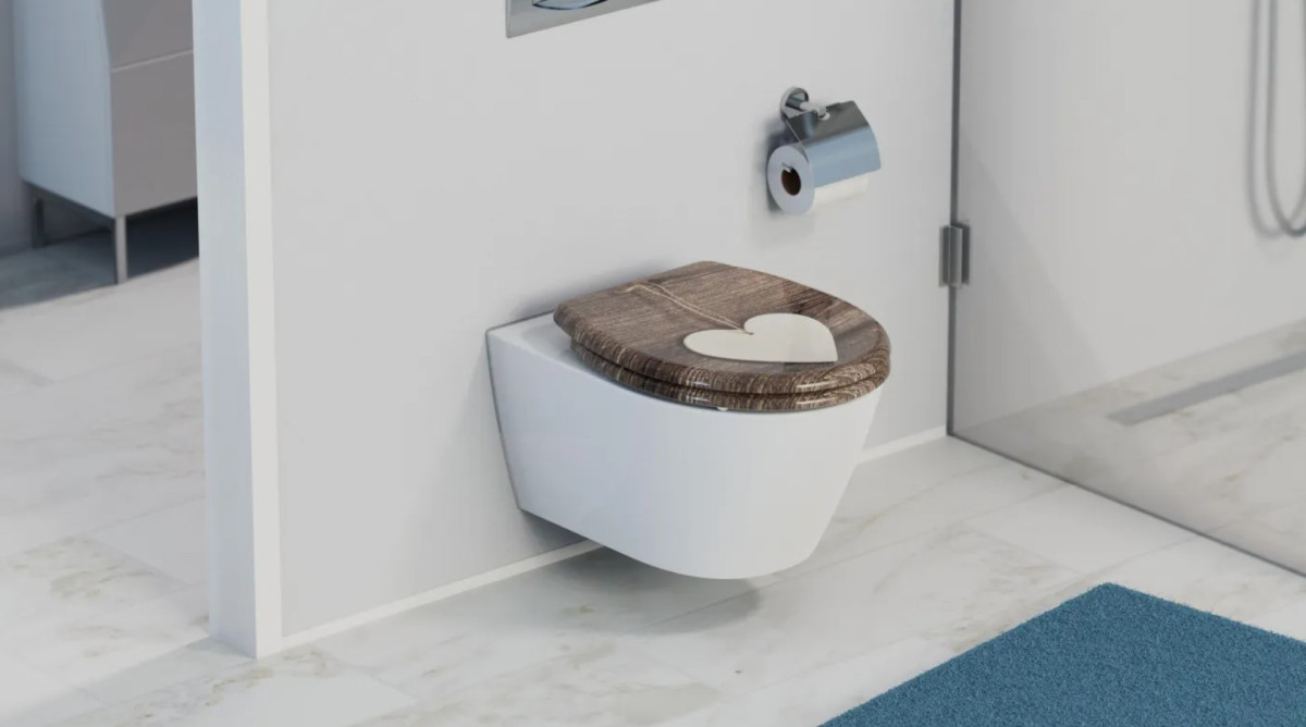Schütte Wood Heart WC sedátko duroplast, Soft Close