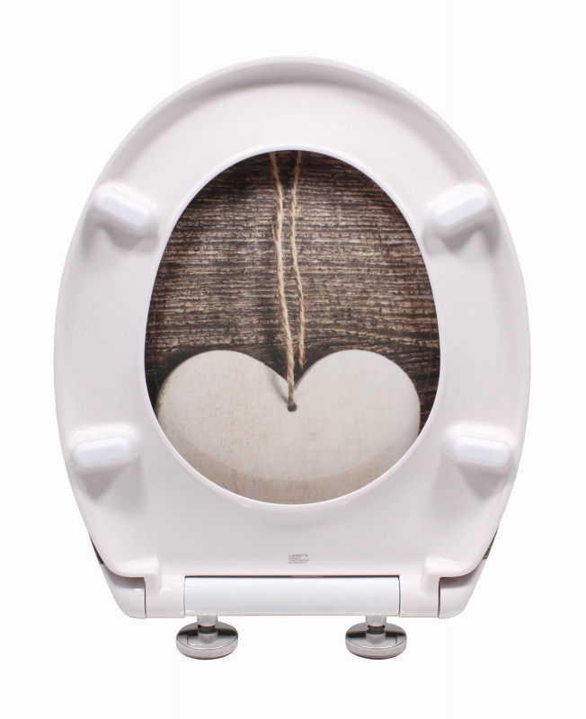 Schütte Wood Heart WC sedátko duroplast, Soft Close