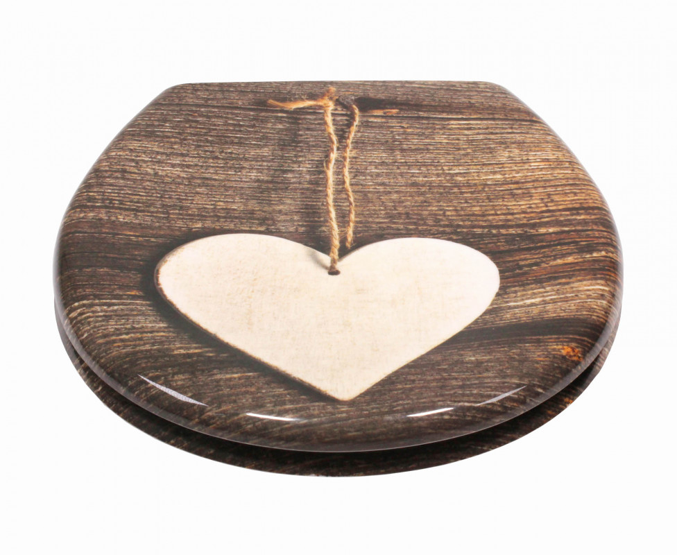 Schütte Wood Heart WC sedátko duroplast, Soft Close