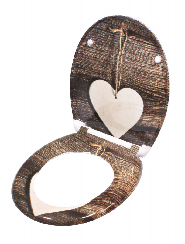 Schütte Wood Heart WC sedátko duroplast, Soft Close