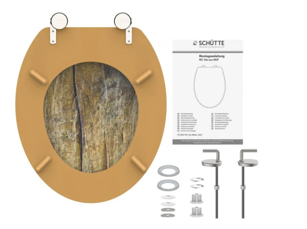 Schütte Solid Wood MDF WC sedátko